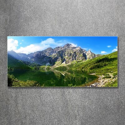 Bild auf Acrylglas Das Meeresauge der Tatra-Berge