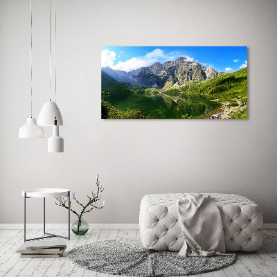 Bild auf Acrylglas Das Meeresauge der Tatra-Berge