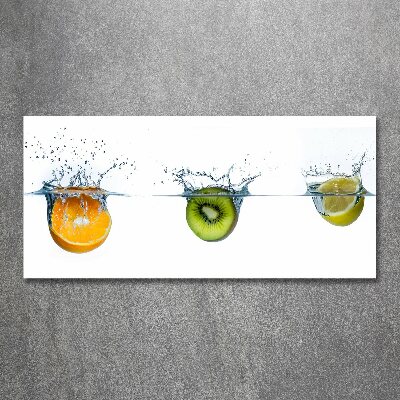Bild auf Acrylglas Früchte unter Wasser