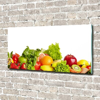 Acrylbild Fotodruck Obst und Gemüse