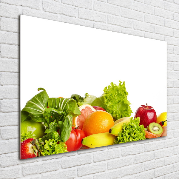 Acrylbild Fotodruck Obst und Gemüse