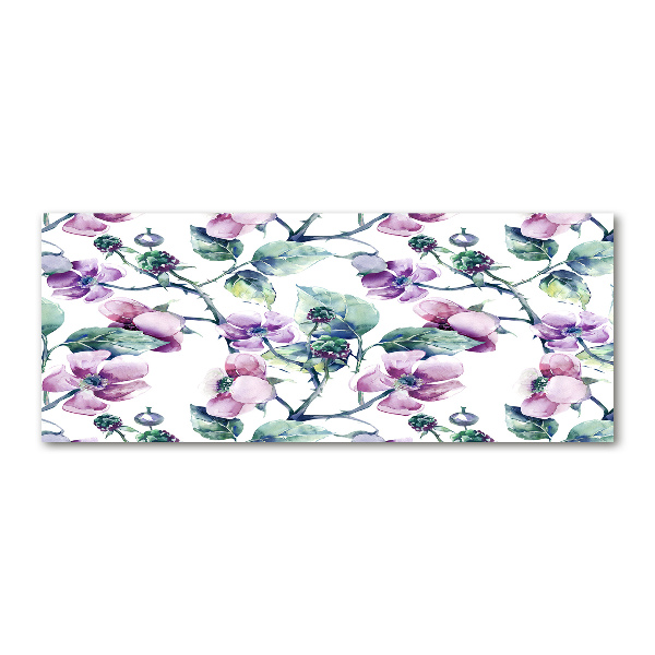 Acrylbild Fotodruck Brombeerblüten