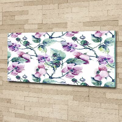 Acrylbild Fotodruck Brombeerblüten