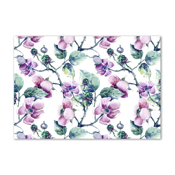 Acrylbild Fotodruck Brombeerblüten