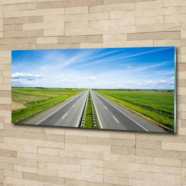 Acrylbild Fotodruck Autobahn