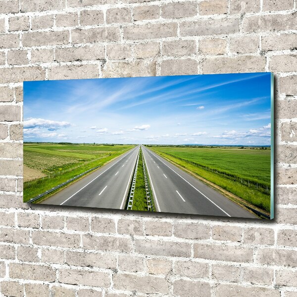 Acrylbild Fotodruck Autobahn