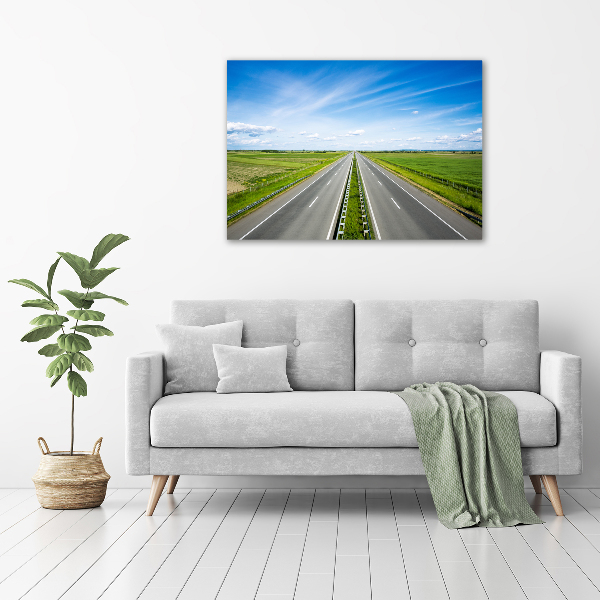 Acrylbild Fotodruck Autobahn