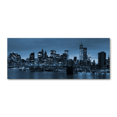 Acrylbild Fotodruck New York bei Nacht