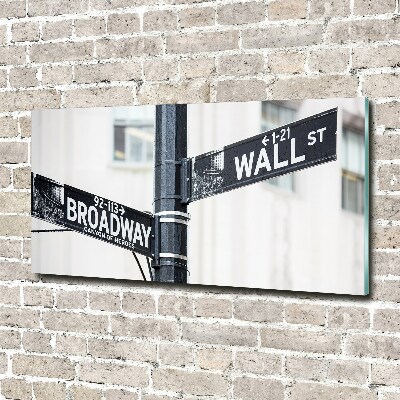 Foto auf Acryl Wall Street-Schild