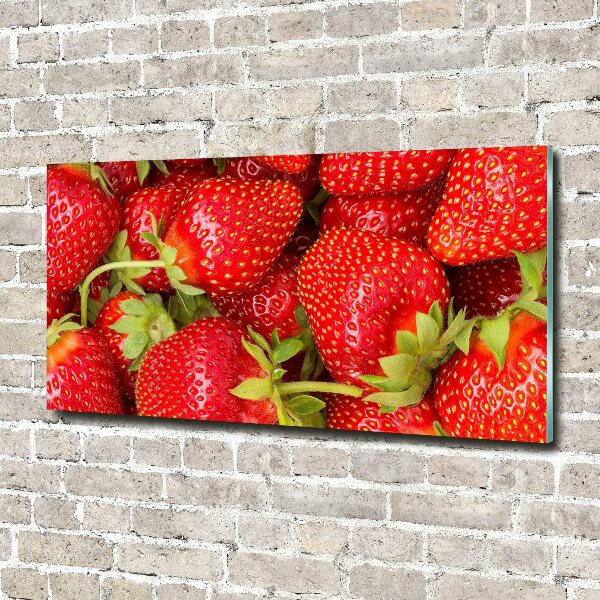 Acrylbild Fotodruck Erdbeeren
