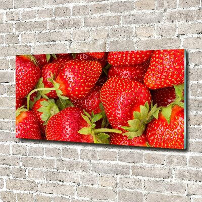 Acrylbild Fotodruck Erdbeeren