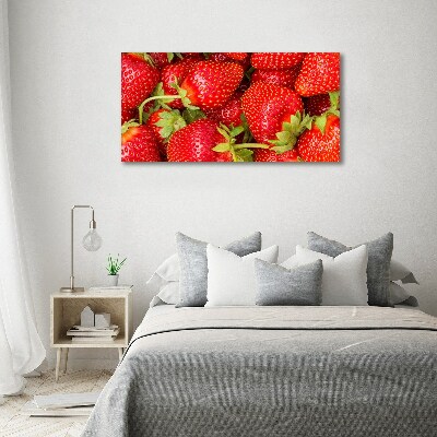 Acrylbild Fotodruck Erdbeeren