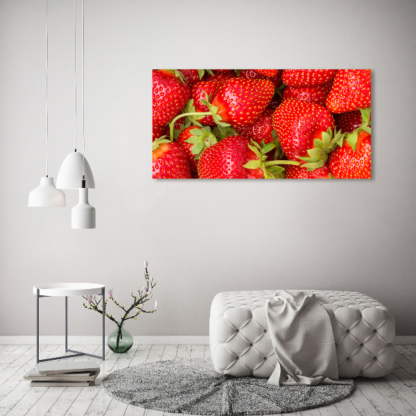 Acrylbild Fotodruck Erdbeeren