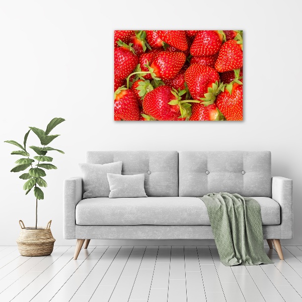 Acrylbild Fotodruck Erdbeeren
