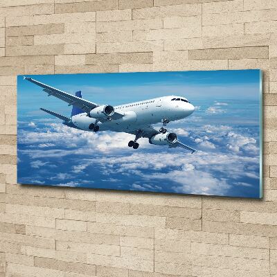 Acrylglas-Druck Ein Flugzeug in den Wolken