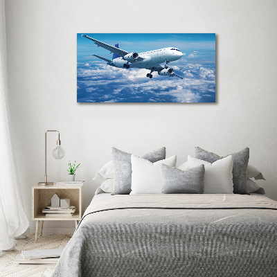 Acrylglas-Druck Ein Flugzeug in den Wolken