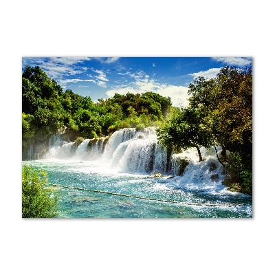 Foto auf Acryl Krka-Wasserfall