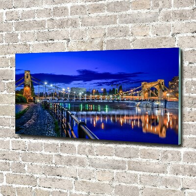 Bild auf Acrylglas Breslau bei Nacht