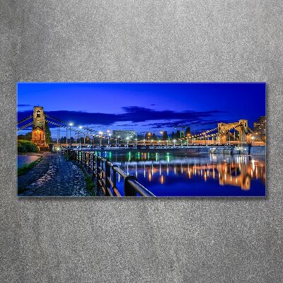 Bild auf Acrylglas Breslau bei Nacht