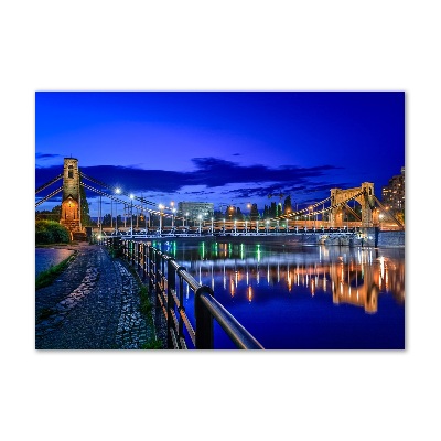 Bild auf Acrylglas Breslau bei Nacht