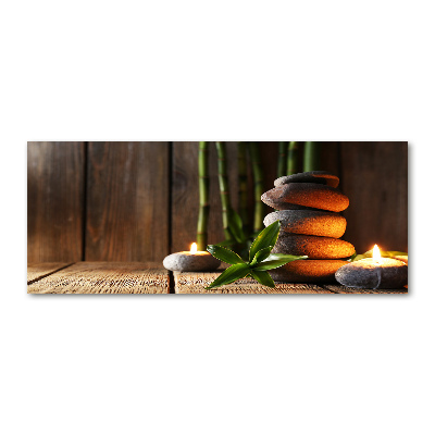 Bild auf Acrylglas Zen-Steine ​​aus Bambus
