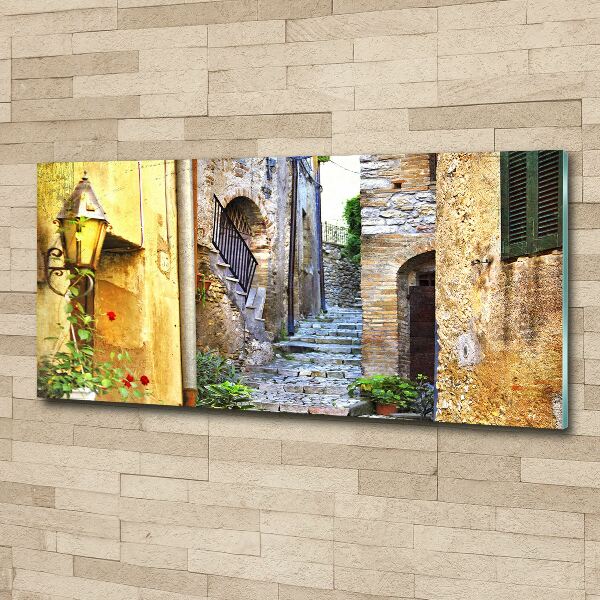 Acrylbild Fotodruck Eine charmante Straße