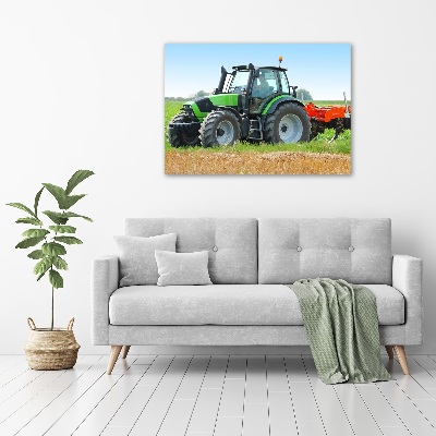 Acrylbild Fotodruck Traktor auf dem Feld
