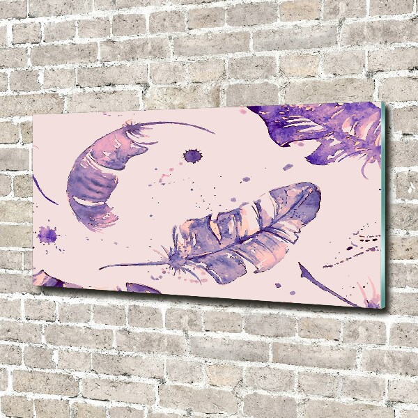 Foto auf Acryl Federn