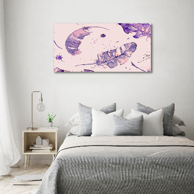 Foto auf Acryl Federn