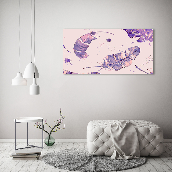 Foto auf Acryl Federn