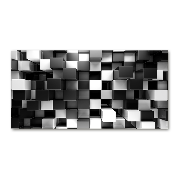 Acrylglas-Druck Würfelabstraktion
