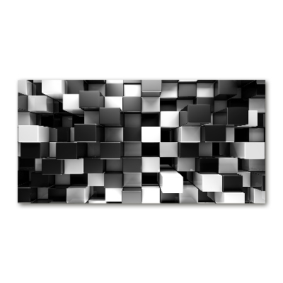 Acrylglas-Druck Würfelabstraktion