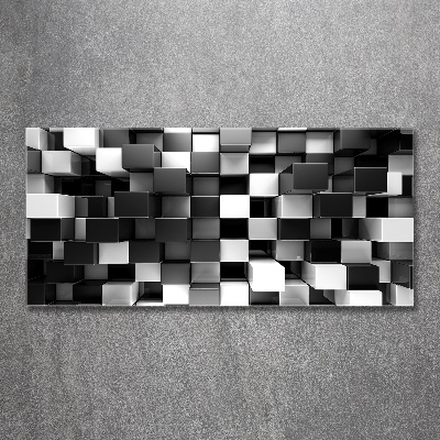 Acrylglas-Druck Würfelabstraktion