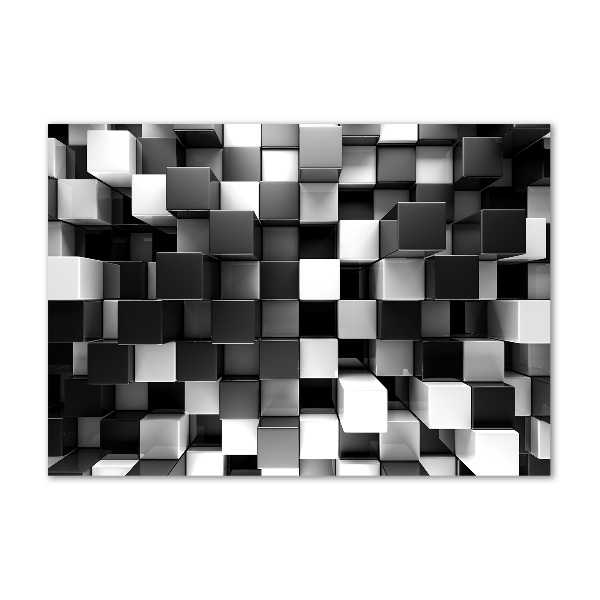 Acrylglas-Druck Würfelabstraktion