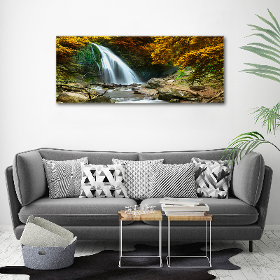 Acrylbild Fotodruck Wasserfall im Wald