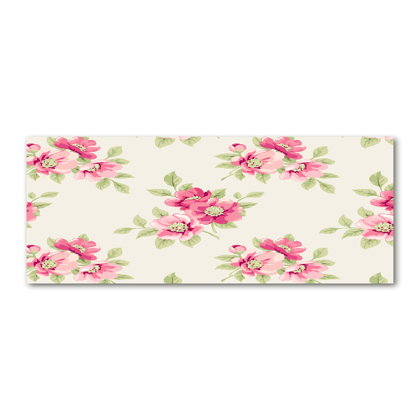 Foto auf Acryl Blumenmuster