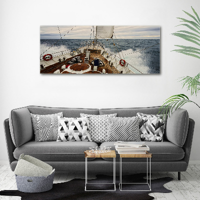 Foto auf Acryl Ein Segelboot auf See