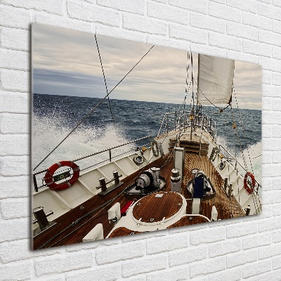 Foto auf Acryl Ein Segelboot auf See