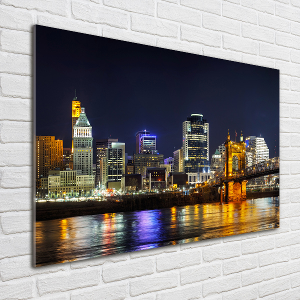 Bild auf Acrylglas Ohio River bei Nacht