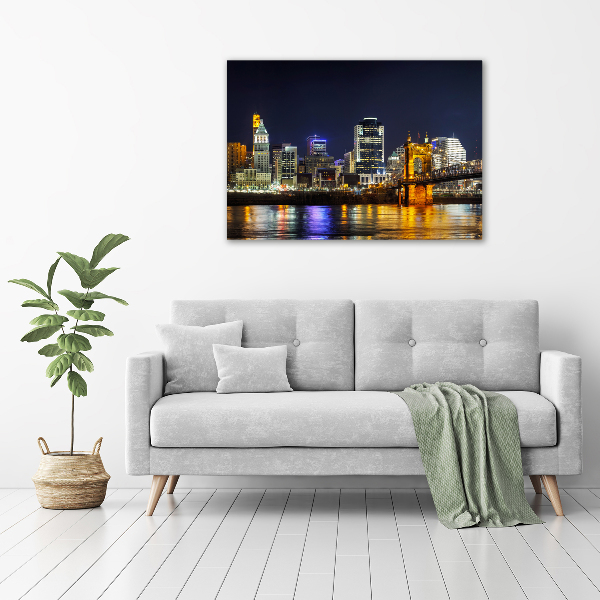 Bild auf Acrylglas Ohio River bei Nacht