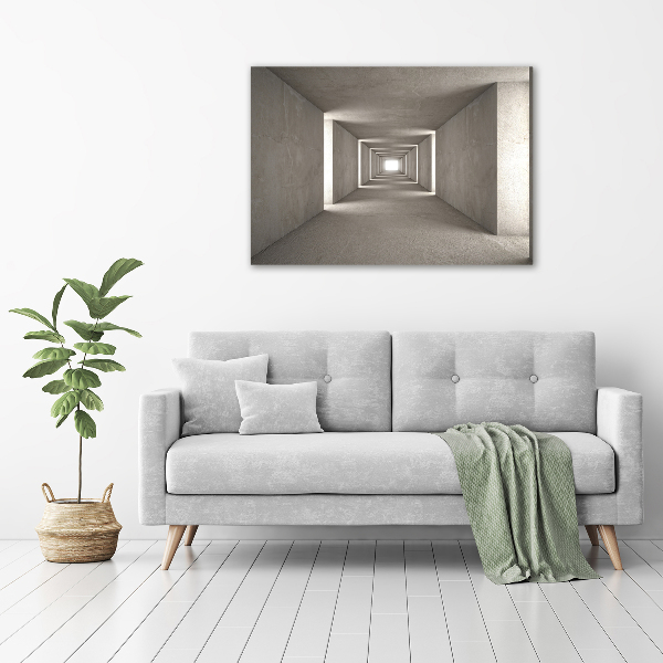 Acrylbild Fotodruck Betontunnel