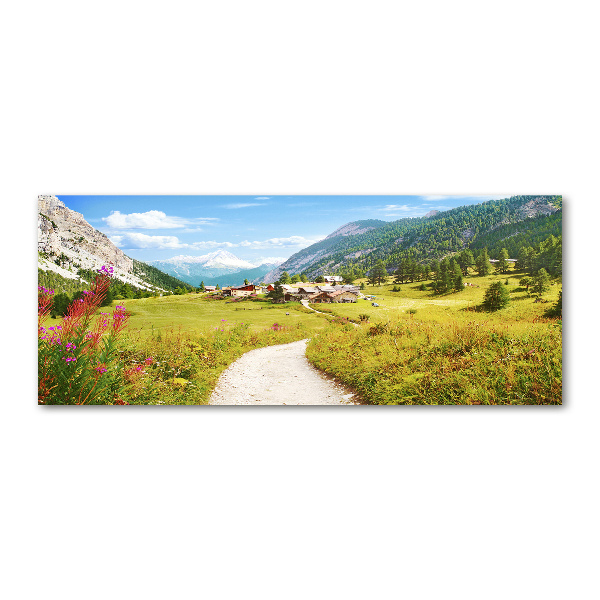 Acrylglas-Druck Weide in den Alpen