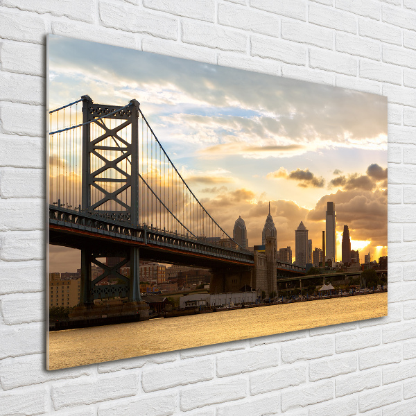 Acrylglas-Druck Philadelphia-Brücke