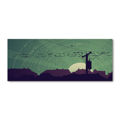 Foto auf Acryl Vogelstadt