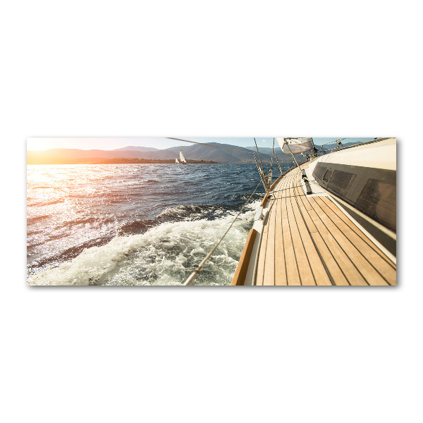 Acrylbild Fotodruck Ein Segelboot auf See