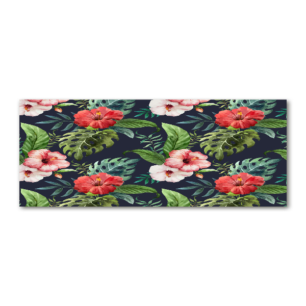 Acrylbild Fotodruck Tropische Blumen