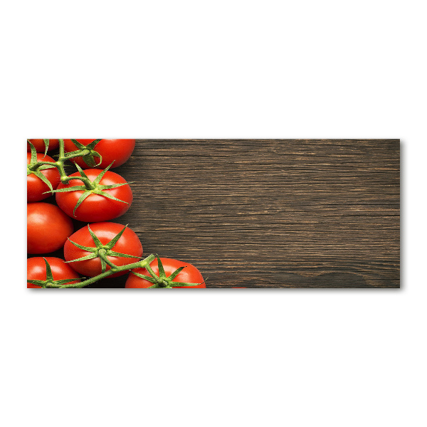 Foto auf Acryl Tomaten auf Holz