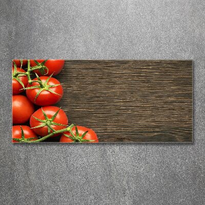 Foto auf Acryl Tomaten auf Holz