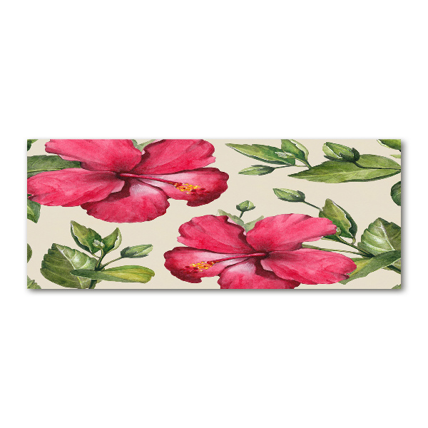 Foto auf Acryl Rosa Hibiskus