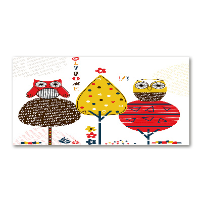 Bild auf Acrylglas Eulen auf einem Baum